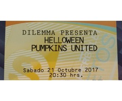 Dos boletos Concierto Helloween Pumpkins United Cd Mx