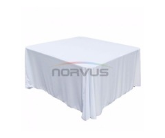 Venta de Manteles Cuadrados blancos para Mesa Imperial Plegable de Eventos