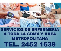 enfermeras y cuidadores, servicios a domicilio y en hospitales