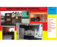 vendo casa en Av pedregal,a tres cuadras del libramiento