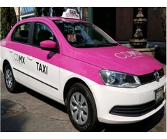 CHOFER   DE TAXI BLANCO CON ROSA CD MX GOL 2017