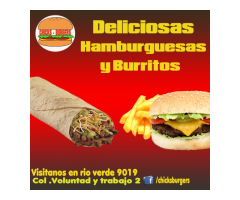 Hamburguesas y Burritos Chicks-Burgers