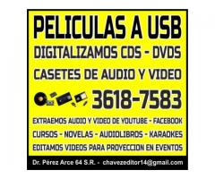 A USB conversion de Peliculas en GDL