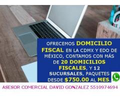 *DOMICILIO FISCAL $750.00 CDMX *OFICINA VIRTUAL