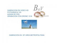 video fotografia  y drone para boda