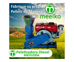 Maquina Meelko para pellets con madera 200 mm diesel 80-120 kg/h - MKFD200A