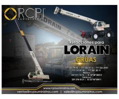 Refacciones para gruas Lorain