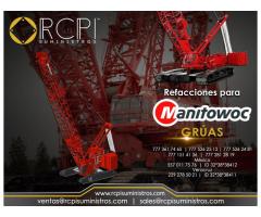 Venta de refacciones para grúas industriales Manitowoc