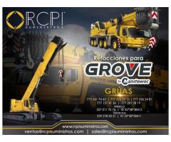 Venta de refacciones para grúas industriales Grove