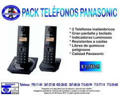 DUAL PACK DE TELEFONOS INALAMBRICOS PANASONIC