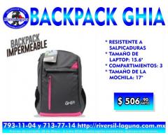 BACKPACK IMPERMEABLE GHIA