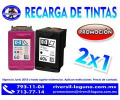 PROMOCION DE RECARGA DE TINTAS 2X1