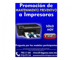 MANTENIMIENTO PREVENTIVO A IMPRESORAS