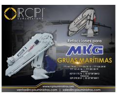 Venta de refacciones para grúas marítimas MKG