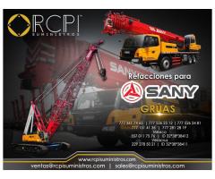 Venta de refacciones para grúas industriales marca Sany