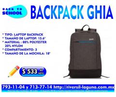 BACK PACK GHIA PARA EL REGRESO A CLASES