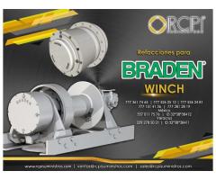 Refacciones para winchs Braden para grúas industriales