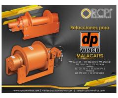 Refacciones y malacates DP Winch para grúas industriales