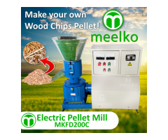 Maquina Meelko para pellets con madera 200 mm electrica 90-120 kg/h - MKFD200C