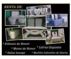 renta de muebles lounge