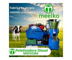 Peletizadora 230 mm 22 hp  concentrados balanceados 300-400 kg/h