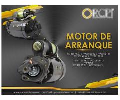 Motor de arranque para grúas