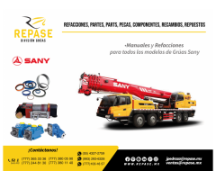 Refacciones  para gruas SANY