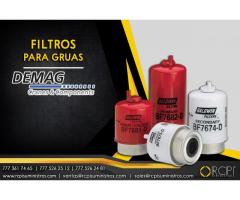 Filtros y refacciones para grúas industriales Demag