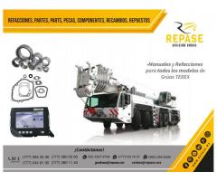 Refacciones manuales y grúas industriales Terex