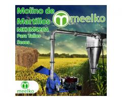 Molino triturador (Tallos Secos) de biomasa a martillo diesel hasta 545 kg hora - MKH420A