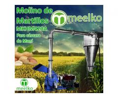 Molino triturador (Cascara de Maní) de biomasa a martillo diesel hasta 545 kg hora - MKH420A
