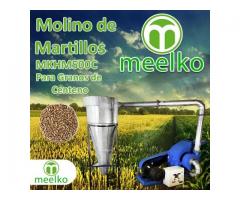 (Granos de Centeno) Molino de biomasa a martillo eléctrico hasta 1500 kg hora - MKH500C-C