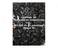 COMPRA VENTA DE CARBURO DE TUNGSTENO