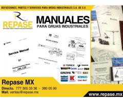 MANUALES DE PARTES PARA GRUAS TEREX, DEMAG, LINK BELT, KOBELCO, TADANO, AMERICAN, GROVE