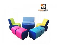 Sala lounge infantil kids creative sillones lounge para eventos mobydec