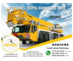 REFACCIONES, EQUIPOS Y MANUALES DEMAG