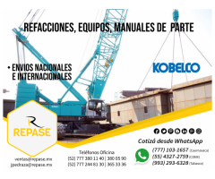 REFACCIONES, EQUIPOS Y MANUALES KOBELCO