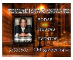 Tecladista Cantante para Fiestas,Cumpleaños,Eventos