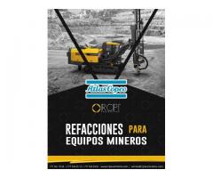 Refacciones para perforadoras Atlas Copco