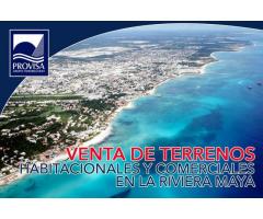 VENTA DE TERRENOS Y LOTES RIVIERA MAYA