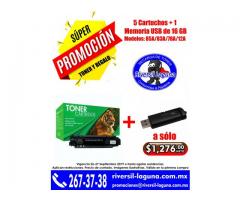 SUPER PAQUETE DE TONER COMPATIBLE CON REGALO