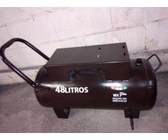 TANQUE PARA ALMACENAMIENTO DE AIRE DE 48 LITROS HORIZONTAL  CON ARRASTRE