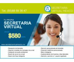 TU PROPIA SECRETARIA VIRTUAL desde $ 580 pesos mensuales