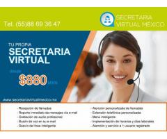 TU PROPIA SECRETARIA VIRTUAL desde $ 580 pesos mensuales