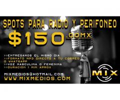 spots para radio y perfoneo www.mixmedios.com