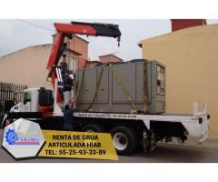 Grúa Hiab en renta para maniobras