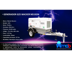 Generador Wacker Neuson de 25 kva