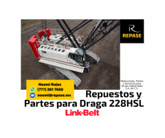 VENTA DE PARTES PARA DRAGA 228HSL LINK-BELT