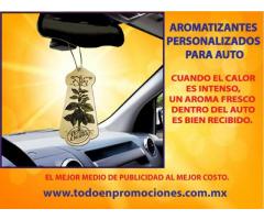 AROMATIZANTES PUBLICITARIOS PERSONALIZADOS PARA AUTO