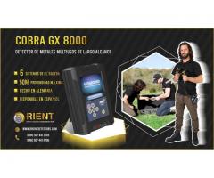 Detector de metales versátil COBRA GX 8000 para cazadores de tesoros